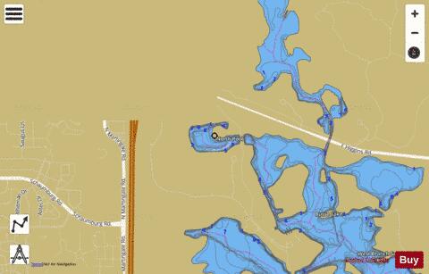 Busse-North Pool depth contour Map - i-Boating App