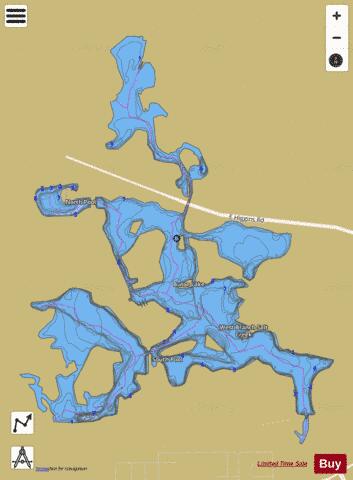 Busse-South Pool depth contour Map - i-Boating App