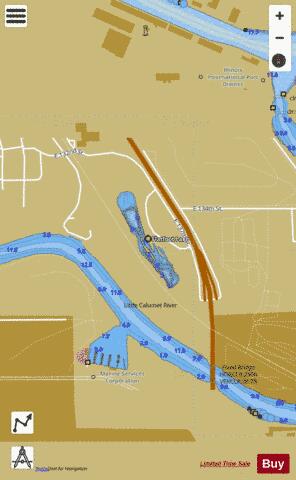 Flatfoot Lake depth contour Map - i-Boating App
