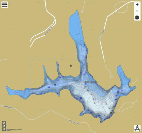 Crabapple Lake / Siloam Springs Lake depth contour Map - i-Boating App