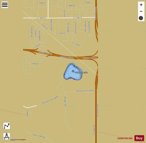 Wampum Lake depth contour Map - i-Boating App