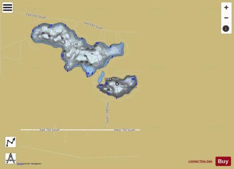 McClish Lake, Steuben county depth contour Map - i-Boating App