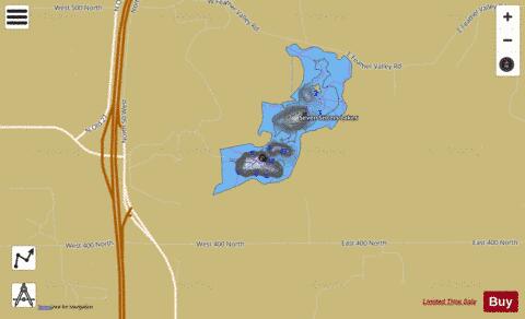 SevenSisters.Lake2 Lake, Steuben county depth contour Map - i-Boating App
