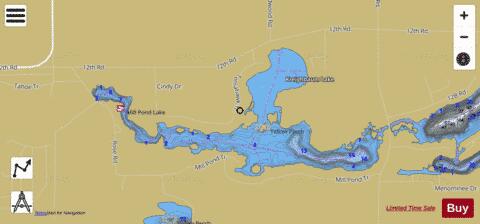 ZehnerMillpond Lake, Marshall county depth contour Map - i-Boating App
