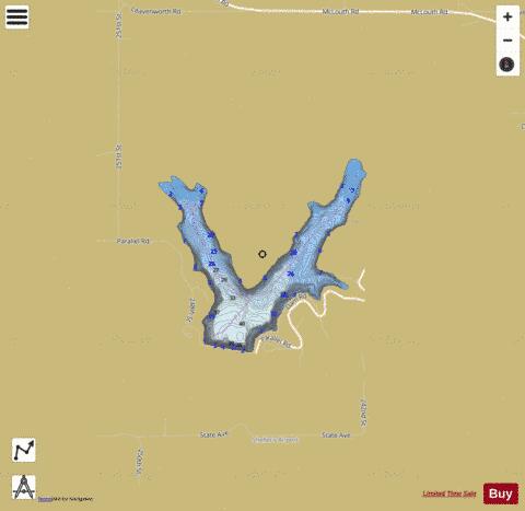 State Lake depth contour Map - i-Boating App