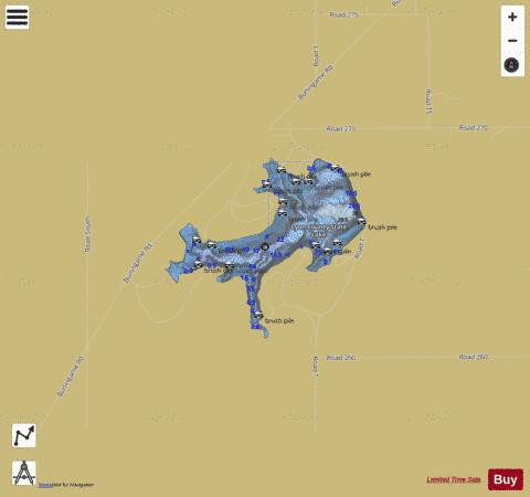 Lyon Co. SFL, Lyon depth contour Map - i-Boating App