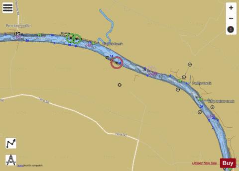 Cumberland River section 11_522_795 depth contour Map - i-Boating App