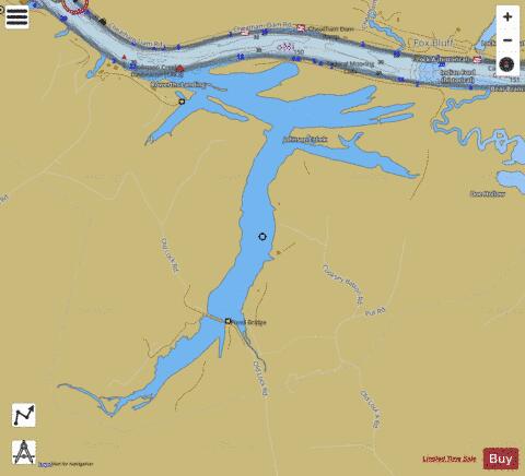 Cumberland River section 11_527_802 depth contour Map - i-Boating App