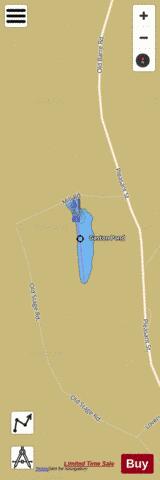 Gaston Pond depth contour Map - i-Boating App