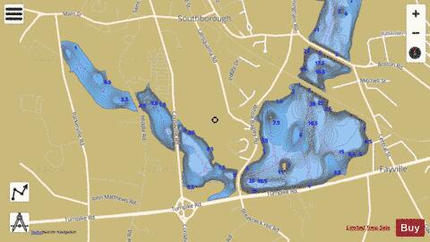 Fayville Park Lake depth contour Map - i-Boating App