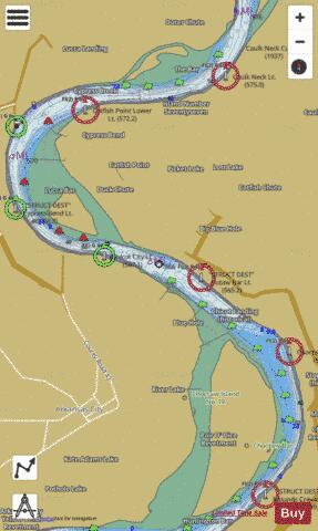 Lower Mississippi River section 11_505_820 depth contour Map - i-Boating App