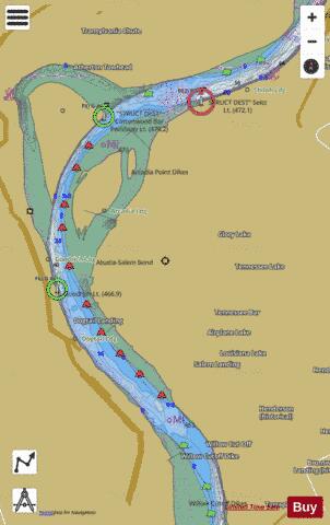 Lower Mississippi River section 11_505_827 depth contour Map - i-Boating App