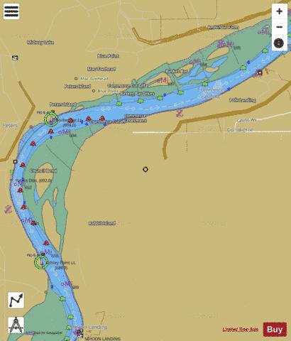 Lower Mississippi River section 11_509_812 depth contour Map - i-Boating App