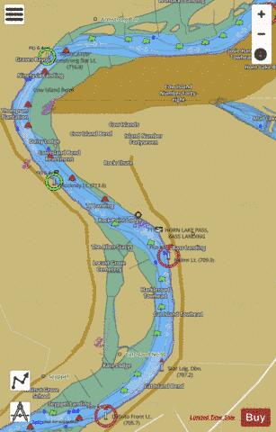Lower Mississippi River section 11_510_811 depth contour Map - i-Boating App