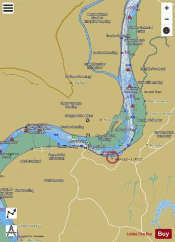 Lower Mississippi River section 11_512_807 depth contour Map - i-Boating App