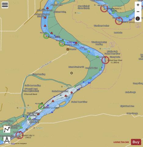 Lower Mississippi River section 11_513_805 depth contour Map - i-Boating App
