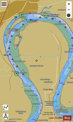 Lower Mississippi River section 11_514_800 depth contour Map - i-Boating App