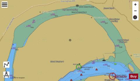 Lower Mississippi River section 11_515_799 depth contour Map - i-Boating App