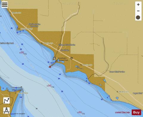 Upper Mississippi River section 11_499_740 depth contour Map - i-Boating App