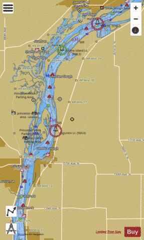 Upper Mississippi River section 11_510_762 depth contour Map - i-Boating App