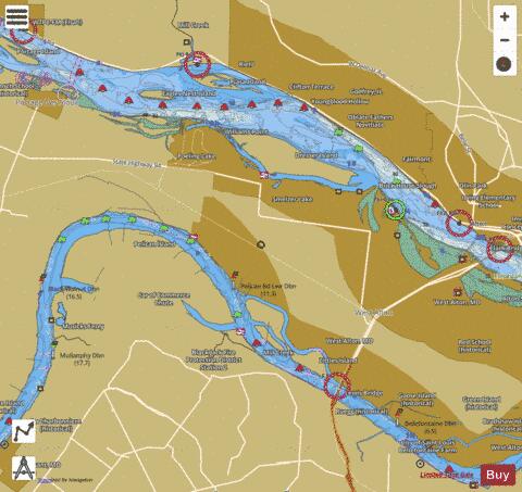 Upper Mississippi River section 11_510_783 depth contour Map - i-Boating App