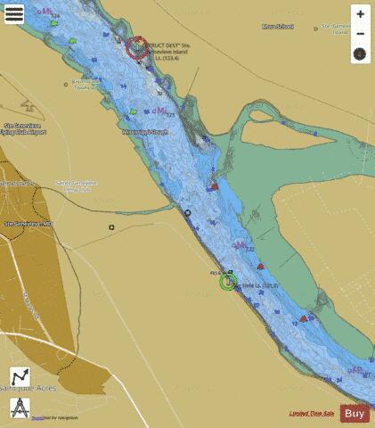 Upper Mississippi River section 11_511_790 depth contour Map - i-Boating App