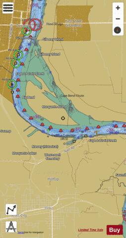 Upper Mississippi River section 11_514_795 depth contour Map - i-Boating App