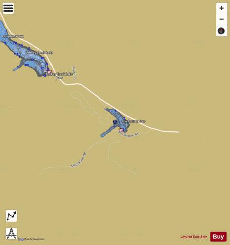 ROOSEVELT LAKE depth contour Map - i-Boating App