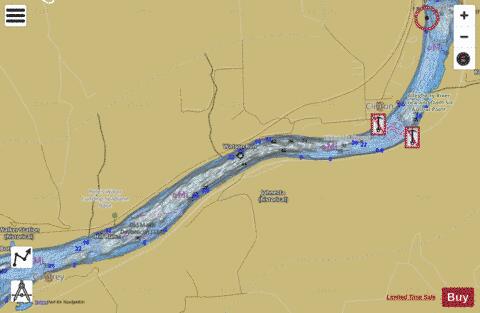 Monongahela River section 11_571_770 depth contour Map - i-Boating App