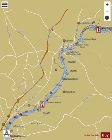Monongahela River section 11_570_770 depth contour Map - i-Boating App