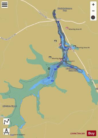 Black Moshannon State Park Lake depth contour Map - i-Boating App