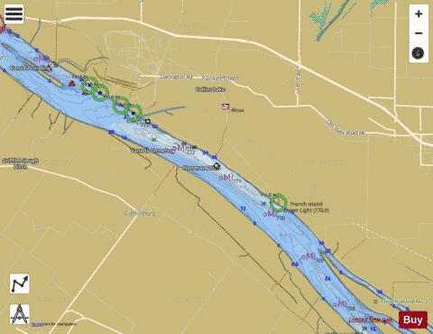 Ohio River section 11_527_790 depth contour Map - i-Boating App