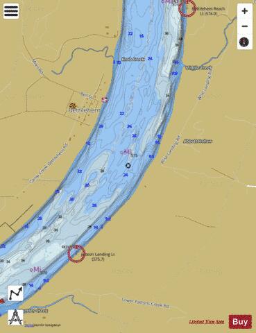 Ohio River section 11_538_786 depth contour Map - i-Boating App