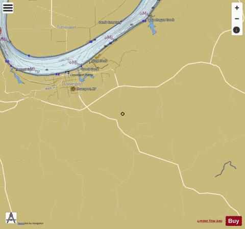 Ohio River section 11_531_791 depth contour Map - i-Boating App