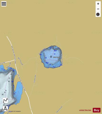 Burr Pond depth contour Map - i-Boating App