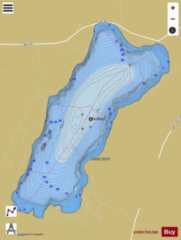 Lake Carmi depth contour Map - i-Boating App