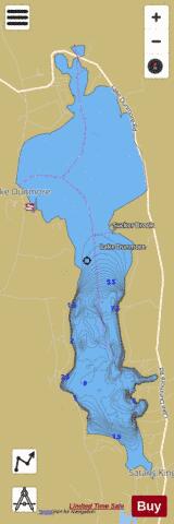 Lake Dunmore depth contour Map - i-Boating App