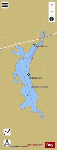 Babcock Pond depth contour Map - i-Boating App