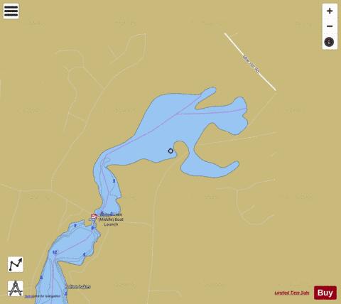 Bolton Lake, Upper depth contour Map - i-Boating App