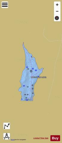 Chamberlain Lake depth contour Map - i-Boating App