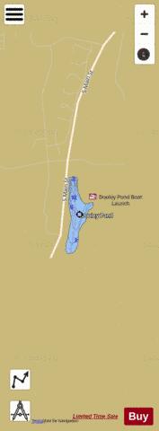 Dooley Pond depth contour Map - i-Boating App
