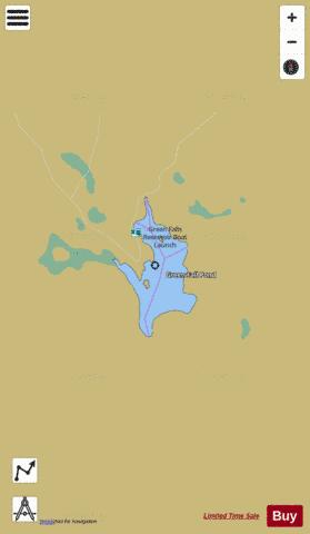 Green Falls Reservoir depth contour Map - i-Boating App