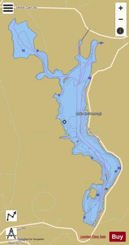 McDonough Lake depth contour Map - i-Boating App