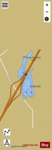 Morey Pond depth contour Map - i-Boating App