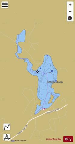 Pataganset Lake depth contour Map - i-Boating App