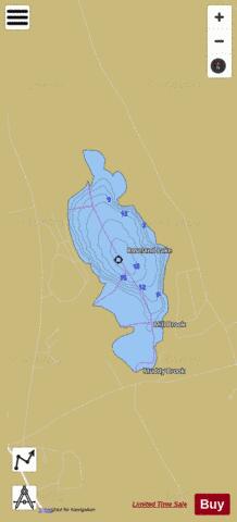 Roseland Lake depth contour Map - i-Boating App