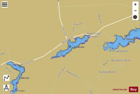 Griffith Lake depth contour Map - i-Boating App