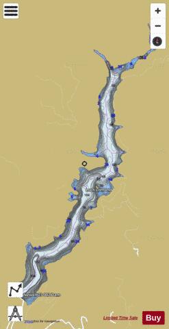 Loch Lomond depth contour Map - i-Boating App