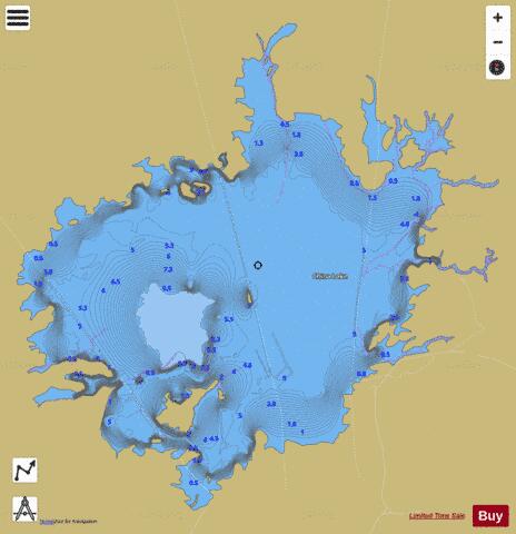China Lake depth contour Map - i-Boating App