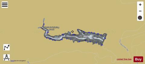 Spring Creek Reservoir depth contour Map - i-Boating App